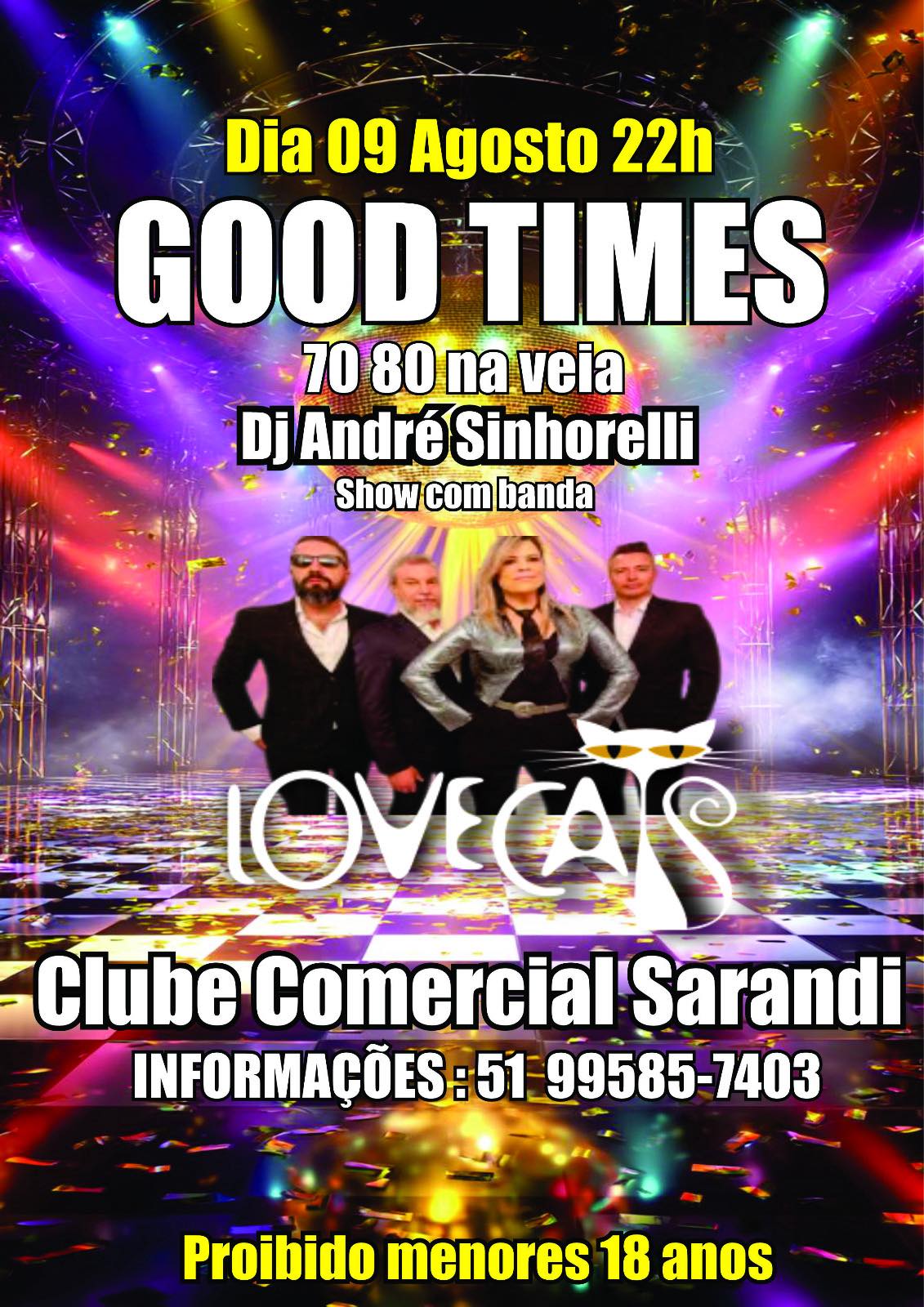 Festa Good Times 70 80 90 na veia